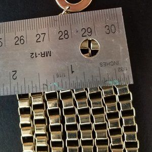 Flexible gold tone 8 strands Bracelet 2 by 7